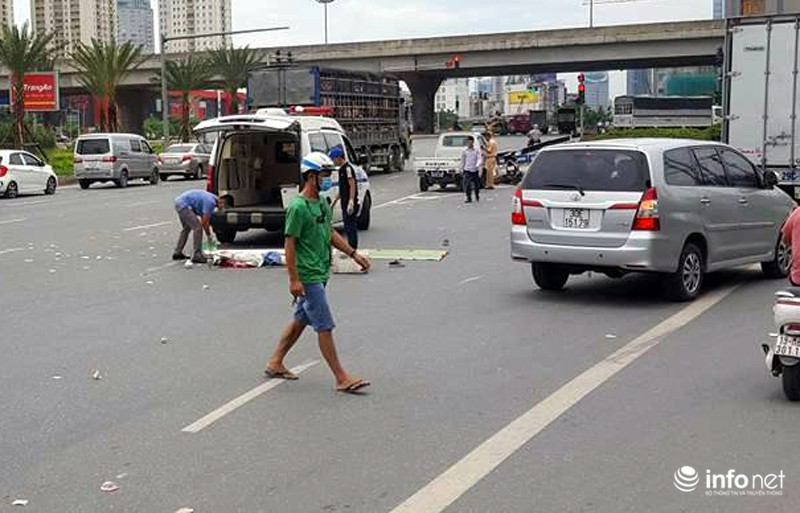 Cô gái trẻ đi xe đạp điện bị cuốn vào gầm xe bồn, tử vong - ảnh 1