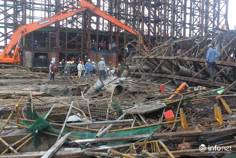 Công bố 4 nguyên nhân vụ sập giàn giáo tại Formosa - ảnh 1