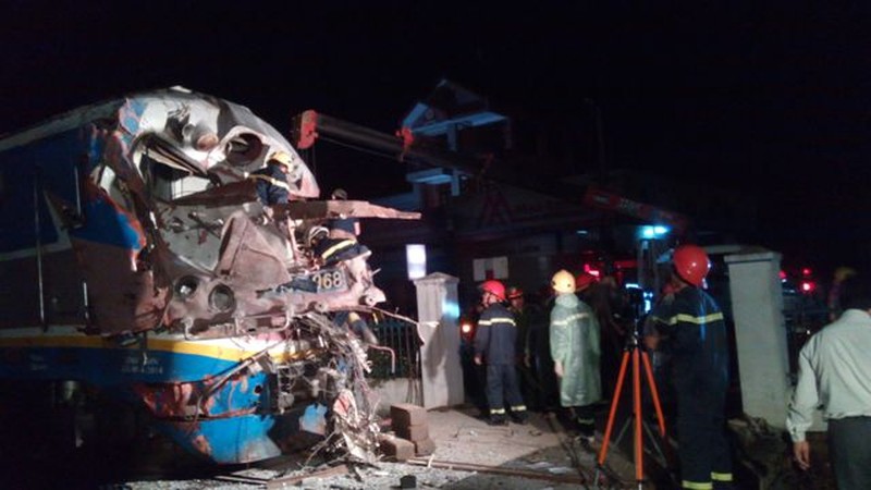 Cận cảnh vụ tai nạn đường sắt nghiêm trọng tại Quảng Trị - ảnh 5