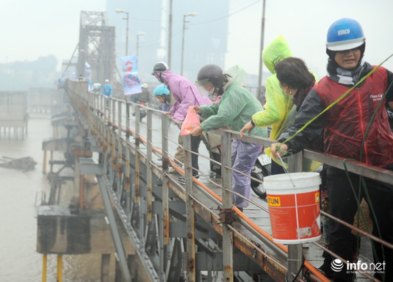 Bạn trẻ đắm mình trong mưa rét cứu cá chép - ảnh 7