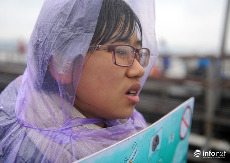 Bạn trẻ đắm mình trong mưa rét cứu cá chép - ảnh 8