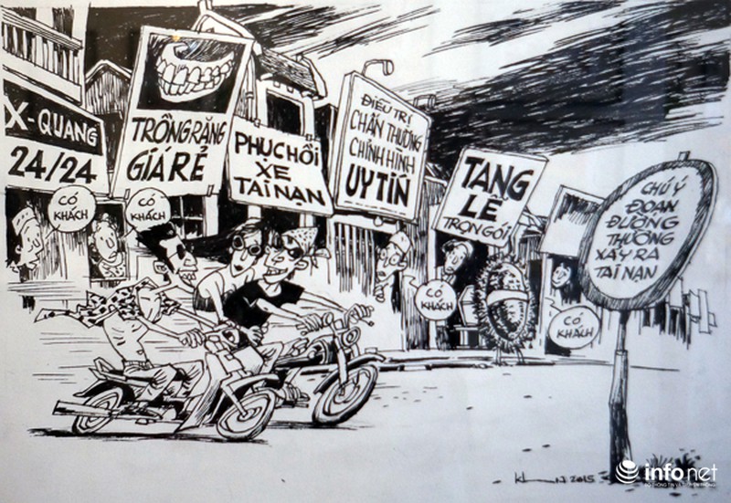 Những bức tranh biếm họa an toàn giao thông đáng suy nghĩ - ảnh 14