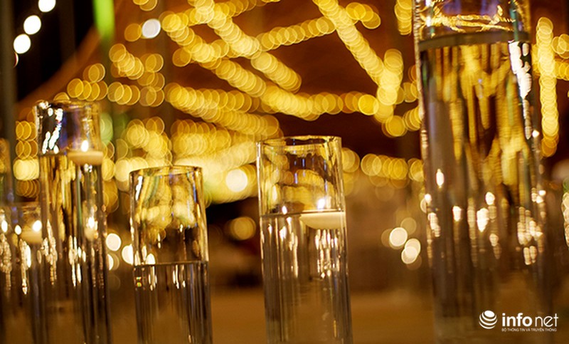 Bữa tiệc ánh sáng trong đám cưới ngoài trời độc đáo tại Hà Nội - ảnh 9