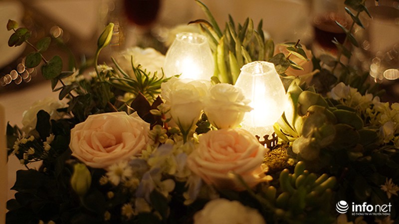 Bữa tiệc ánh sáng trong đám cưới ngoài trời độc đáo tại Hà Nội - ảnh 7