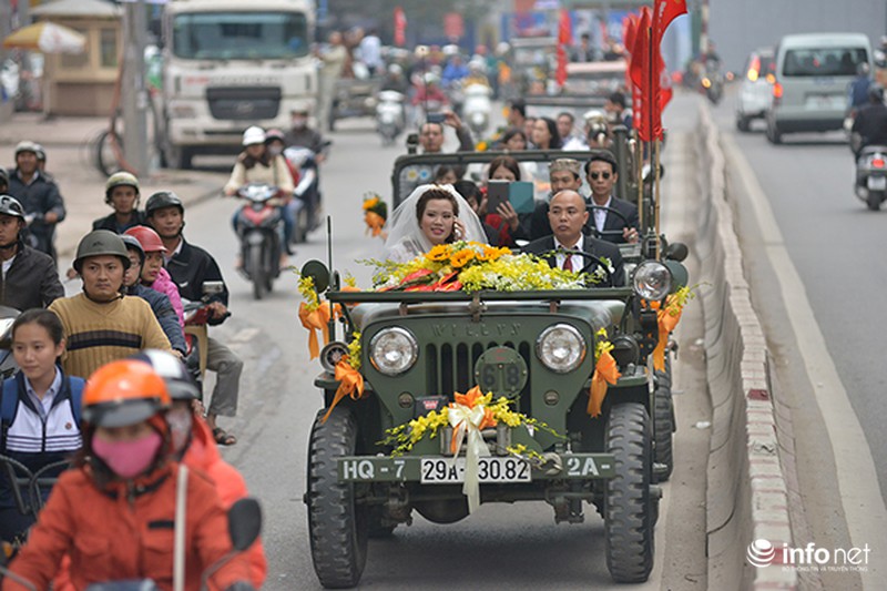 Dàn xe Jeep đón dâu