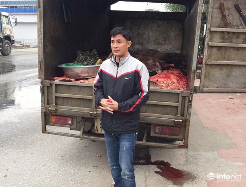 1 tấn da, nội tạng không nguồn gốc bị