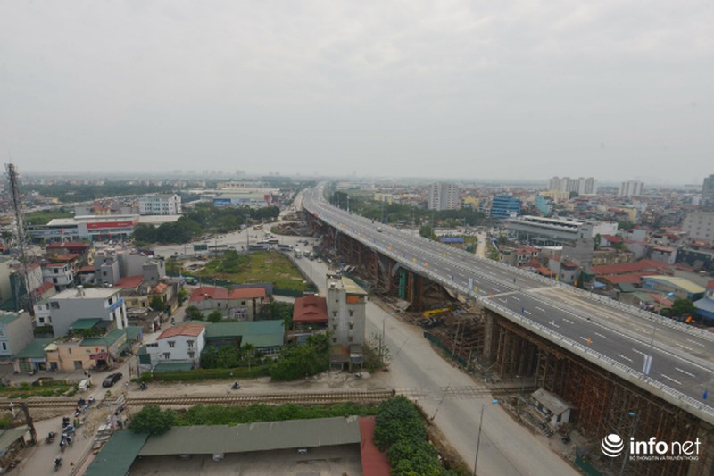 Thông xe cầu vượt lớn nhất Thủ đô, đồng bộ Đường 5 kéo dài - ảnh 10