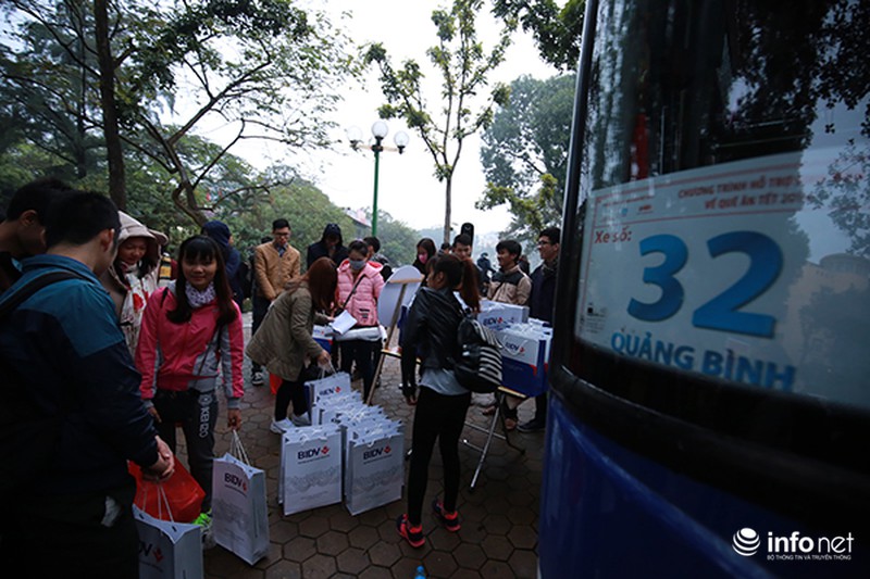 Hình ảnh 2.500 sinh viên đi xe miễn phí về quê ăn Tết - ảnh 6