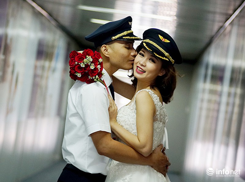 Bộ ảnh cưới độc đáo của nữ phi công xinh đẹp trong ngày 8/3 - ảnh 12