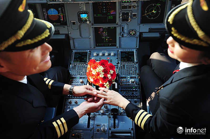 Bộ ảnh cưới độc đáo của nữ phi công xinh đẹp trong ngày 8/3 - ảnh 13