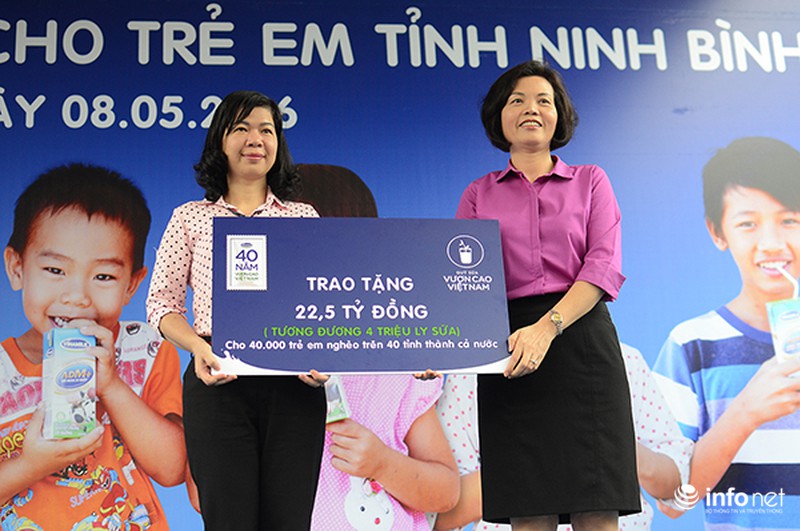 Vinamilk tặng sữa cho trẻ em ở 40 tỉnh, thành phố - ảnh 2