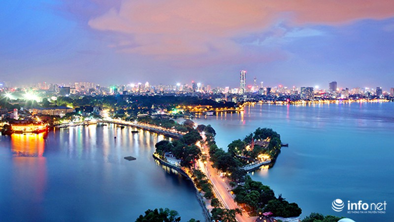 Cùng ngắm Hà Nội đẹp rực rỡ khi lên đèn - ảnh 3
