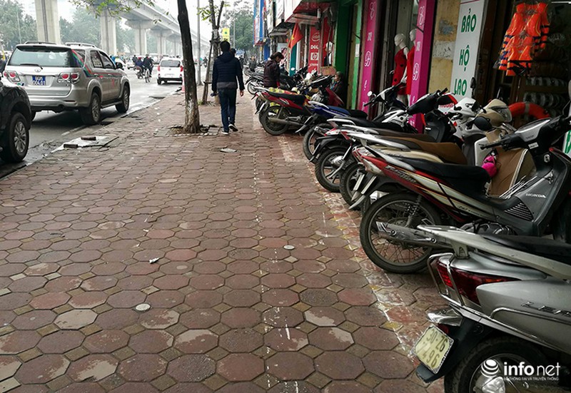 Vạch kẻ vỉa hè đoạn zic zắc, đoạn