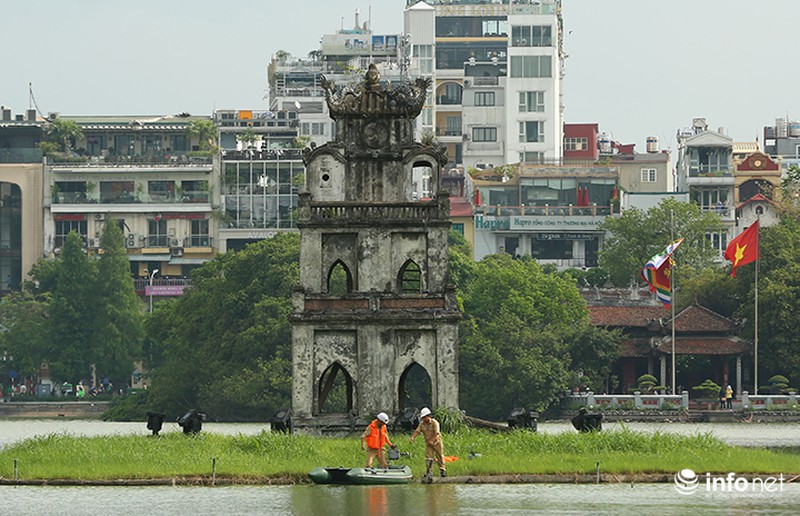 Nạo vét lòng hồ Hoàn Kiếm quy mô lớn nhất trong vòng 20 năm qua - ảnh 2