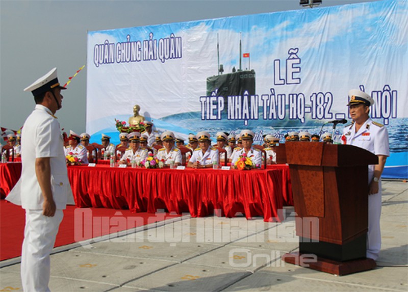 Tàu ngầm Kilo HN làm lễ nhập biên chế Hải quân VN - ảnh 5