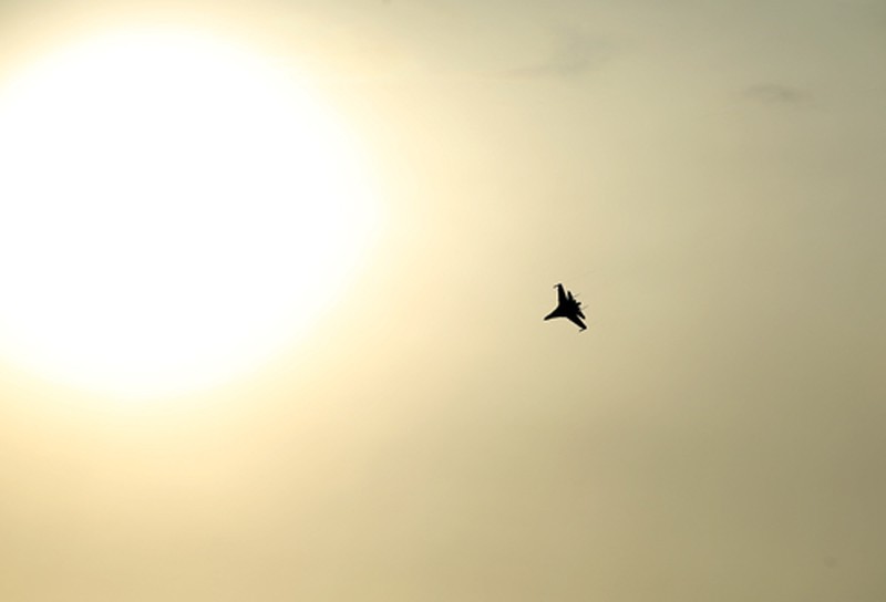 Toàn cảnh tiêm kích đa năng SU-30MK2 trên không phận phía Nam - ảnh 15