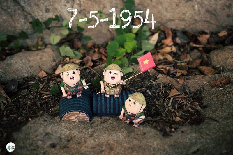 Độc đáo mô hình giấy chiến sĩ QĐND Việt Nam bảo vệ chủ quyền - ảnh 3