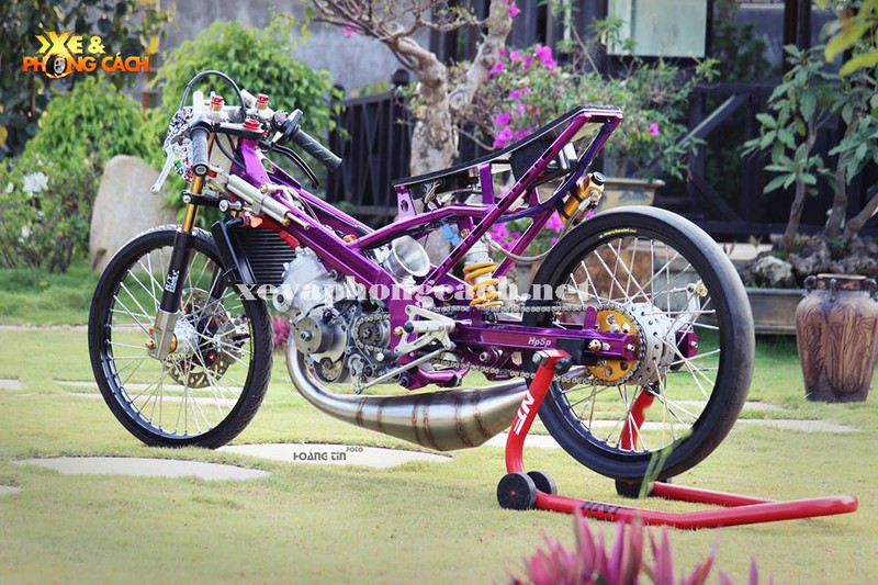 Xe máy Yamaha Z125 độ Drag tím 350 triệu tại Lâm Đồng - ảnh 7