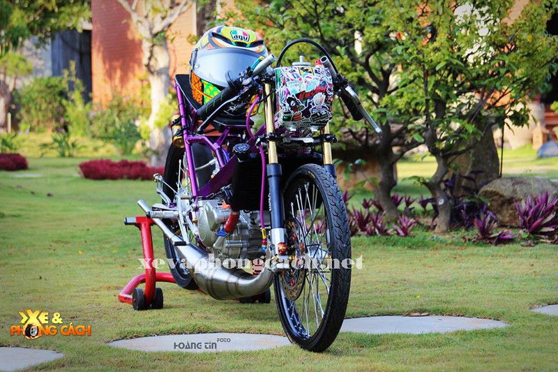 Xe máy Yamaha Z125 độ Drag tím 350 triệu tại Lâm Đồng - ảnh 8