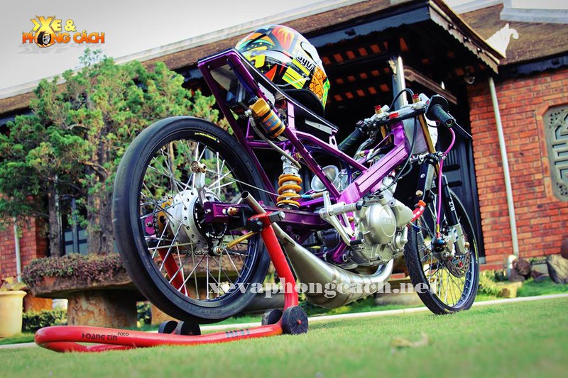 Xe máy Yamaha Z125 độ Drag tím 350 triệu tại Lâm Đồng - ảnh 11