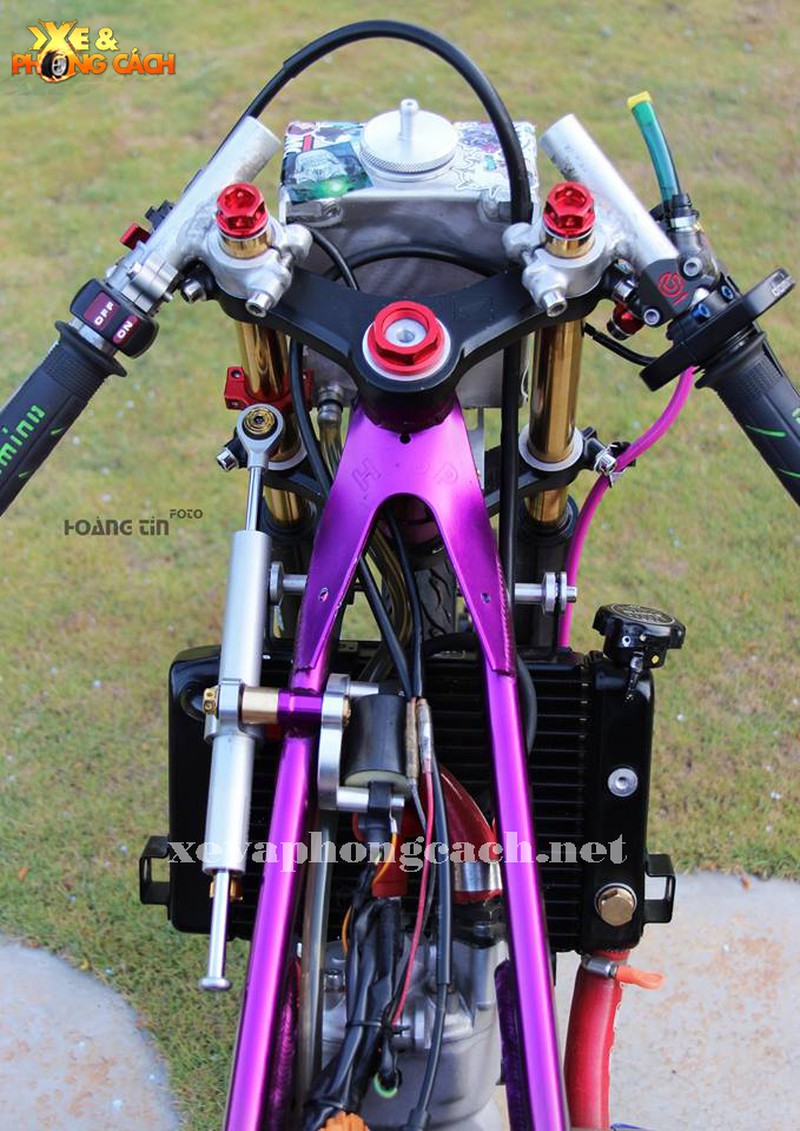 Xe máy Yamaha Z125 độ Drag tím 350 triệu tại Lâm Đồng - ảnh 10