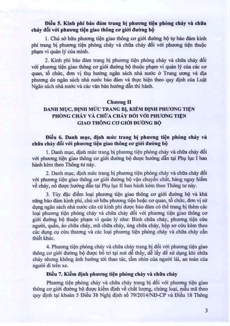 Bình cứu hỏa trên xe ô tô: Nội dung chi tiết Thông tư 57 Bộ CA - ảnh 4