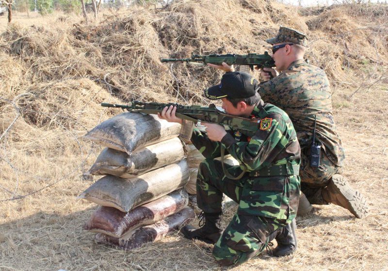 Hình ảnh quân đội VN tham gia diễn tập thực binh quốc tế FORCE 18 - ảnh 1