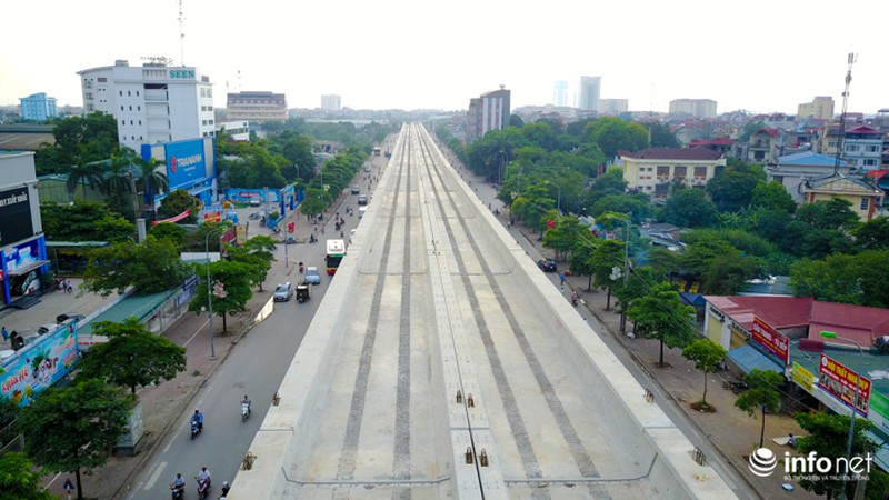 Toàn cảnh tuyến đường sắt Metro Nhổn-Ga Hà Nội đang thi công - ảnh 11