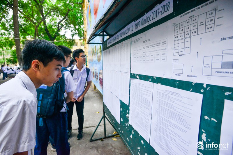 Hà Nội: Những hình ảnh đầu tiên về 76.000 thí sinh dự thi môn Ngữ văn lớp 10 - ảnh 4