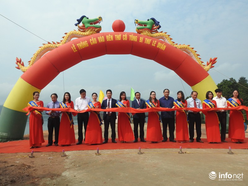 Hà Tĩnh: Thông cầu vào đền thờ cố Tổng Bí thư Lê Duẩn - ảnh 1