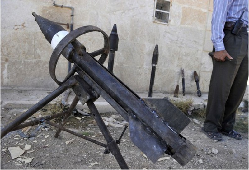 Cận cảnh vũ khí tự chế của quân nổi dậy Syria - ảnh 1