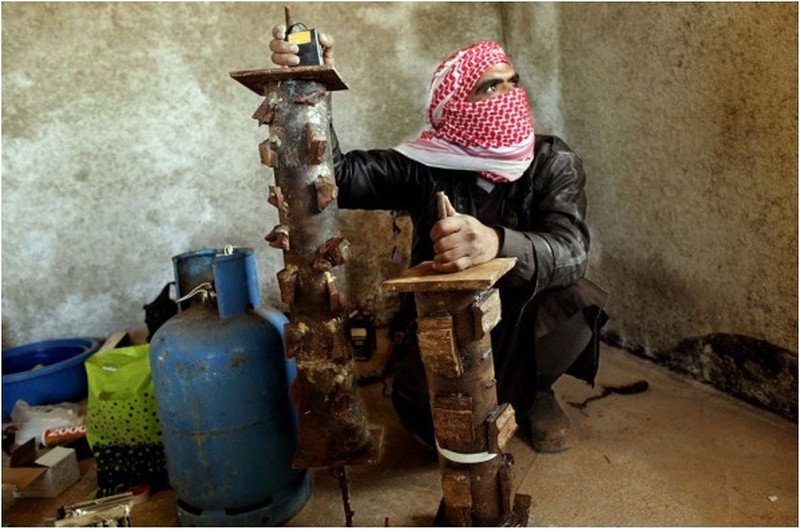 Cận cảnh vũ khí tự chế của quân nổi dậy Syria - ảnh 7