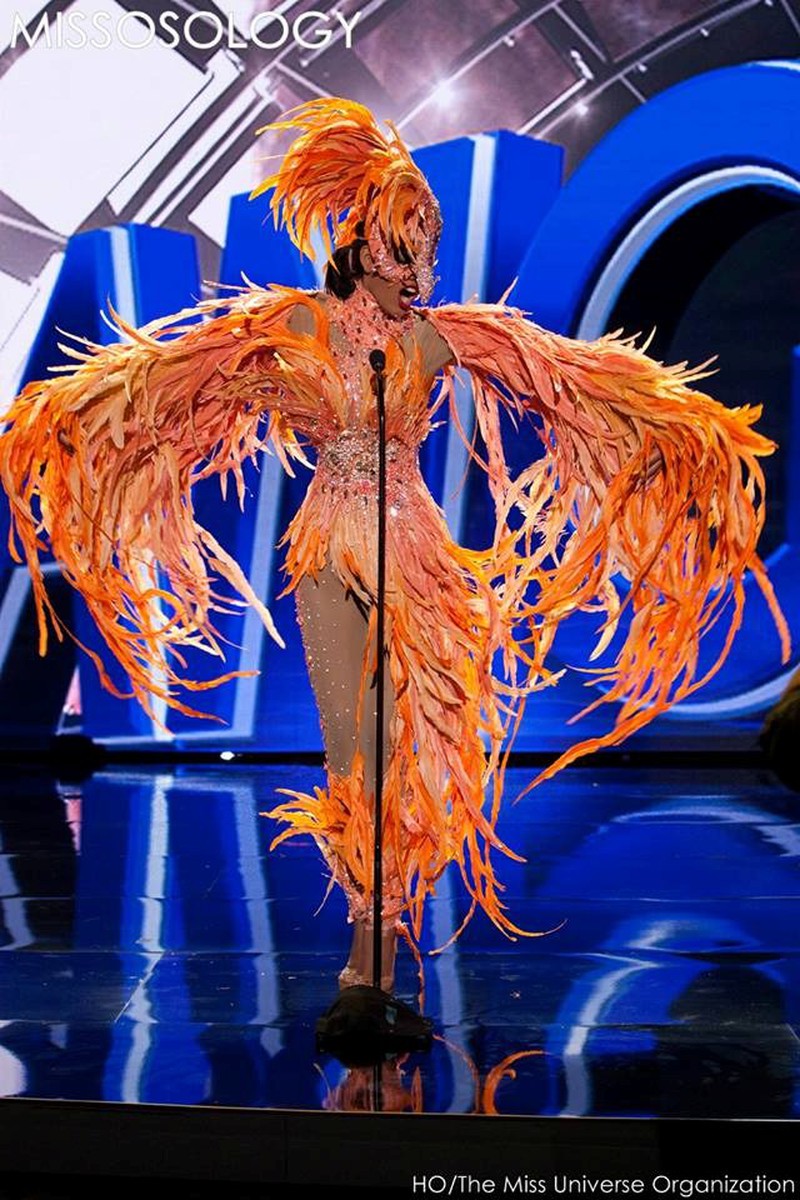 Ảnh Phạm Hương và các người đẹp Hoa hậu Hoàn vũ 2015 thi trang phục dân tộc - ảnh 10