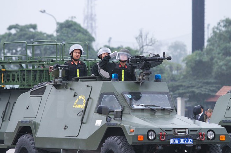 Hình ảnh lễ xuất quân bảo vệ Đại hội Đảng 12 - ảnh 9