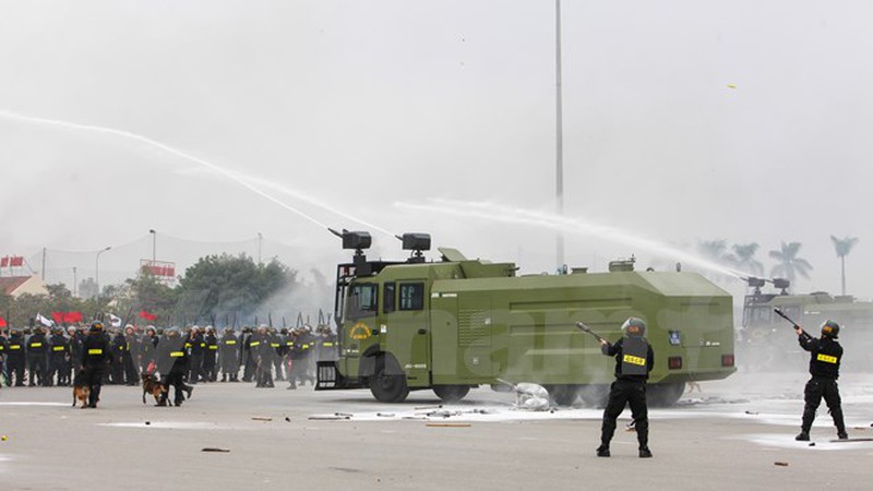 Hình ảnh lễ xuất quân bảo vệ Đại hội Đảng 12 - ảnh 12