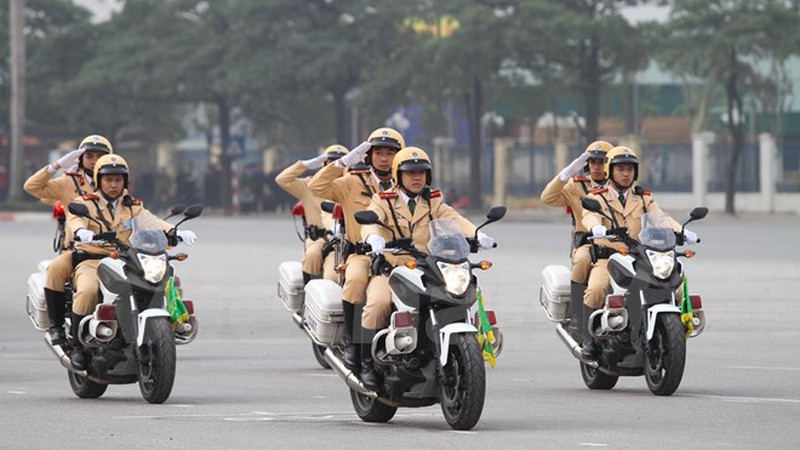 Hình ảnh lễ xuất quân bảo vệ Đại hội Đảng 12 - ảnh 3