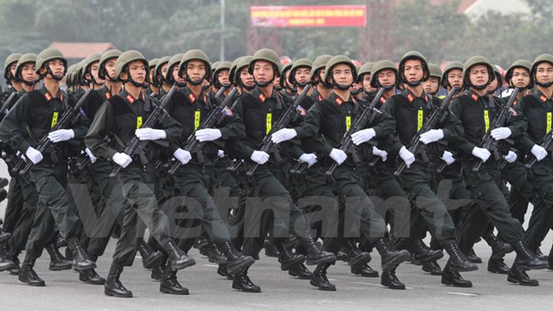Hình ảnh lễ xuất quân bảo vệ Đại hội Đảng 12 - ảnh 5