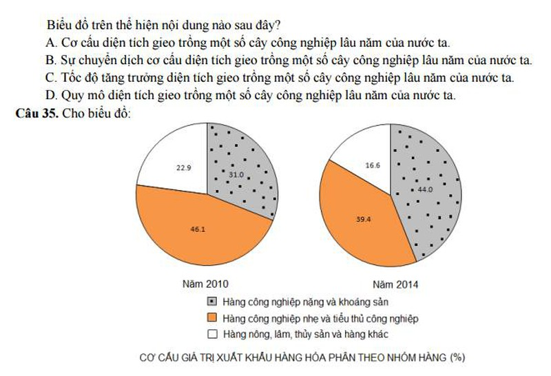 Bộ GD&ĐT công bố đề thi minh họa môn Địa năm 2017 - ảnh 8