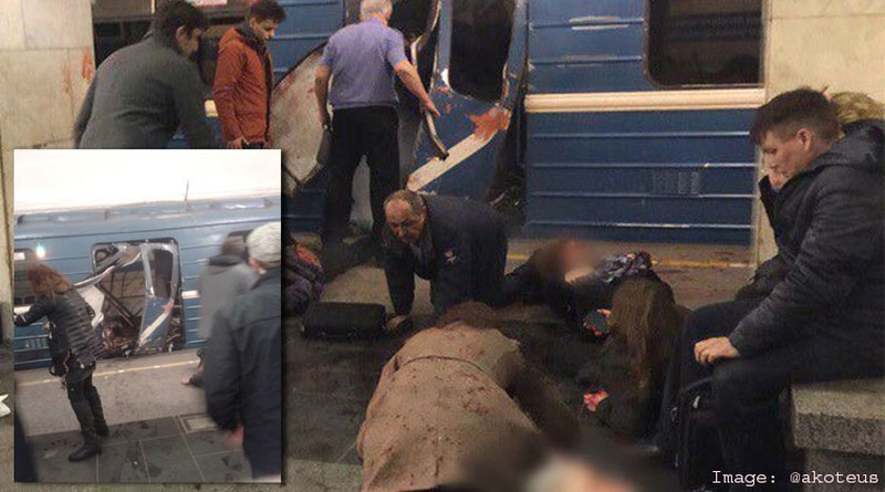 Ảnh: Hiện trường đẫm máu sau vụ nổ ở nhà ga tàu điện ngầm St. Petersburg - ảnh 15