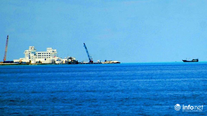 Ra Trường Sa, tận mắt thấy công trình trái phép của Trung Quốc ở Gạc Ma - ảnh 9