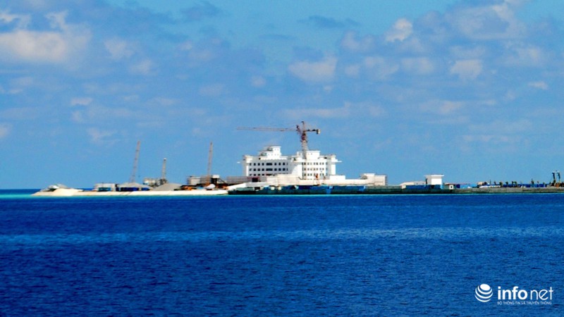Từ Trường Sa: Cận cảnh công trường của Trung Quốc trên đá Huy Gơ - ảnh 7