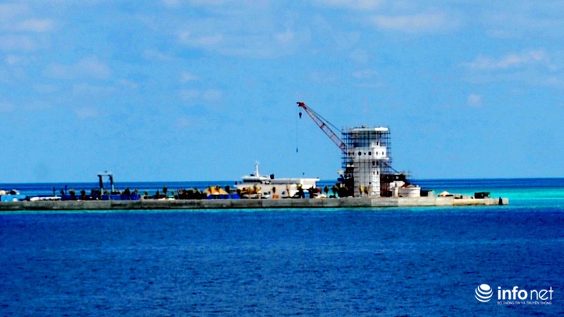 Từ Trường Sa: Cận cảnh công trường của Trung Quốc trên đá Huy Gơ - ảnh 8