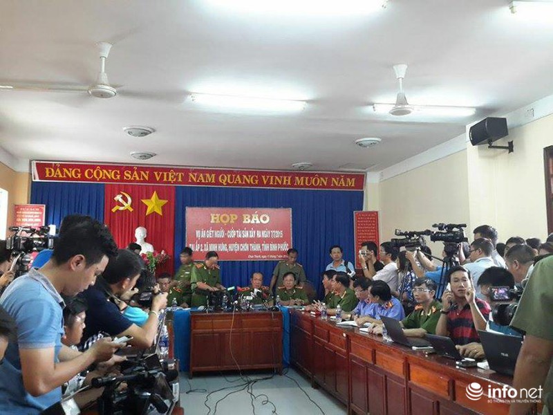 Họp báo: Thông tin kết quả điều tra ban đầu vụ thảm sát 6 người ở Bình Phước - ảnh 6