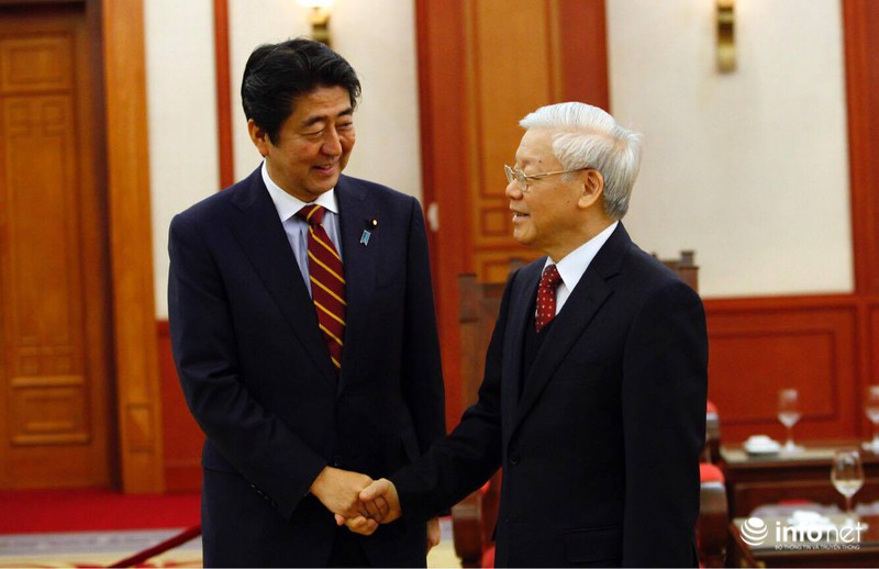 Tổng bí thư Nguyễn Phú Trọng tiếp Thủ tướng Nhật Bản Shinzo Abe - ảnh 2