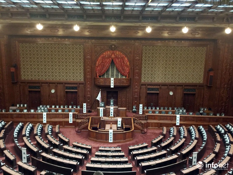 “Ngó” qua khu vực báo chí tác nghiệp tại Hạ viện Nhật Bản - ảnh 1