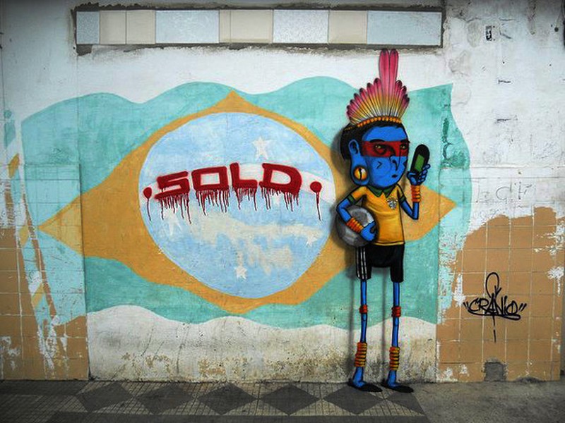 Một Brazil giận dữ và đáng buồn bên lề World Cup 2014 - ảnh 11