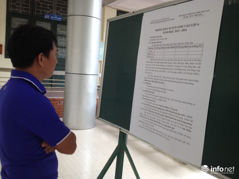 Tuyển sinh lớp 6: Buộc lòng loại nhiều em đạt điểm tối đa - ảnh 1