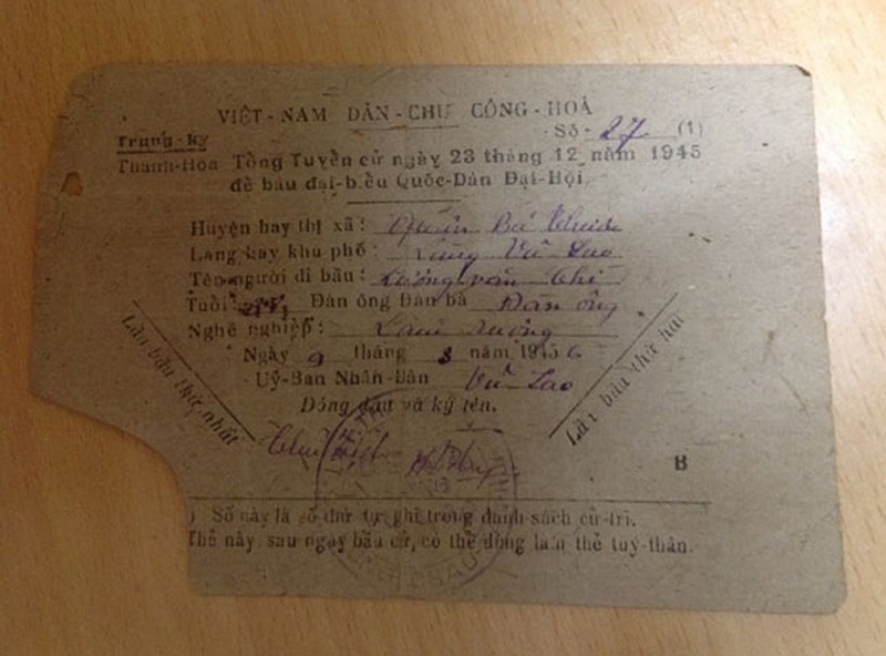 Nhà sưu tập gìn giữ 250 thẻ cử tri của các kỳ bầu cử Quốc hội - ảnh 1