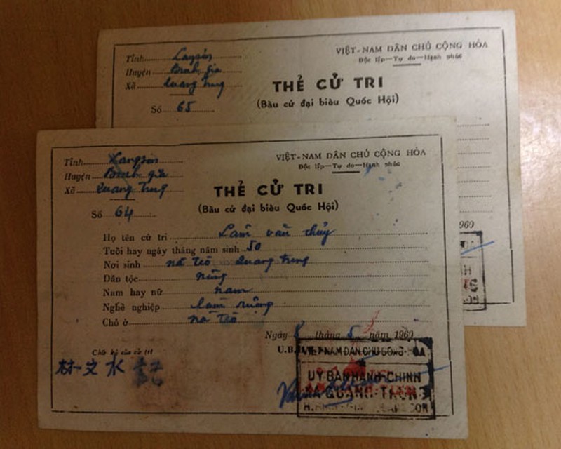 Nhà sưu tập gìn giữ 250 thẻ cử tri của các kỳ bầu cử Quốc hội - ảnh 2