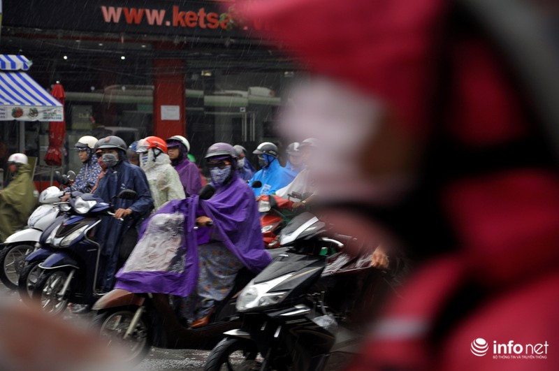 Tp.HCM: Kẹt xe kinh hoàng, người dân ướt sũng trong cơn mưa tầm tã - ảnh 11